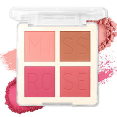 MOOMARTO palette front view showing four matte shades with customizable color benefits