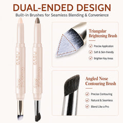 MOOMARTO cream texture swatches demonstrating smooth, blendable finish