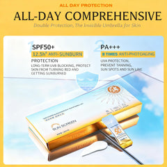 MOONGAZE sunscreen texture swatch demonstrating lightweight, fast-absorbing feel