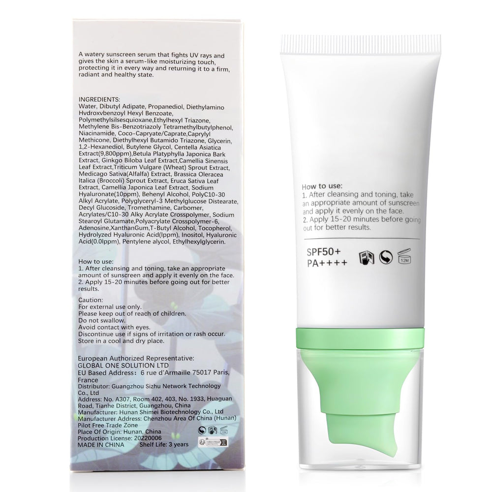 mopayzer label close-up SPF50 PA++++ emphasizing strong UV protection benefit