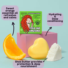Morava conditioner bar close-up texture highlighting moisturizing rich butters