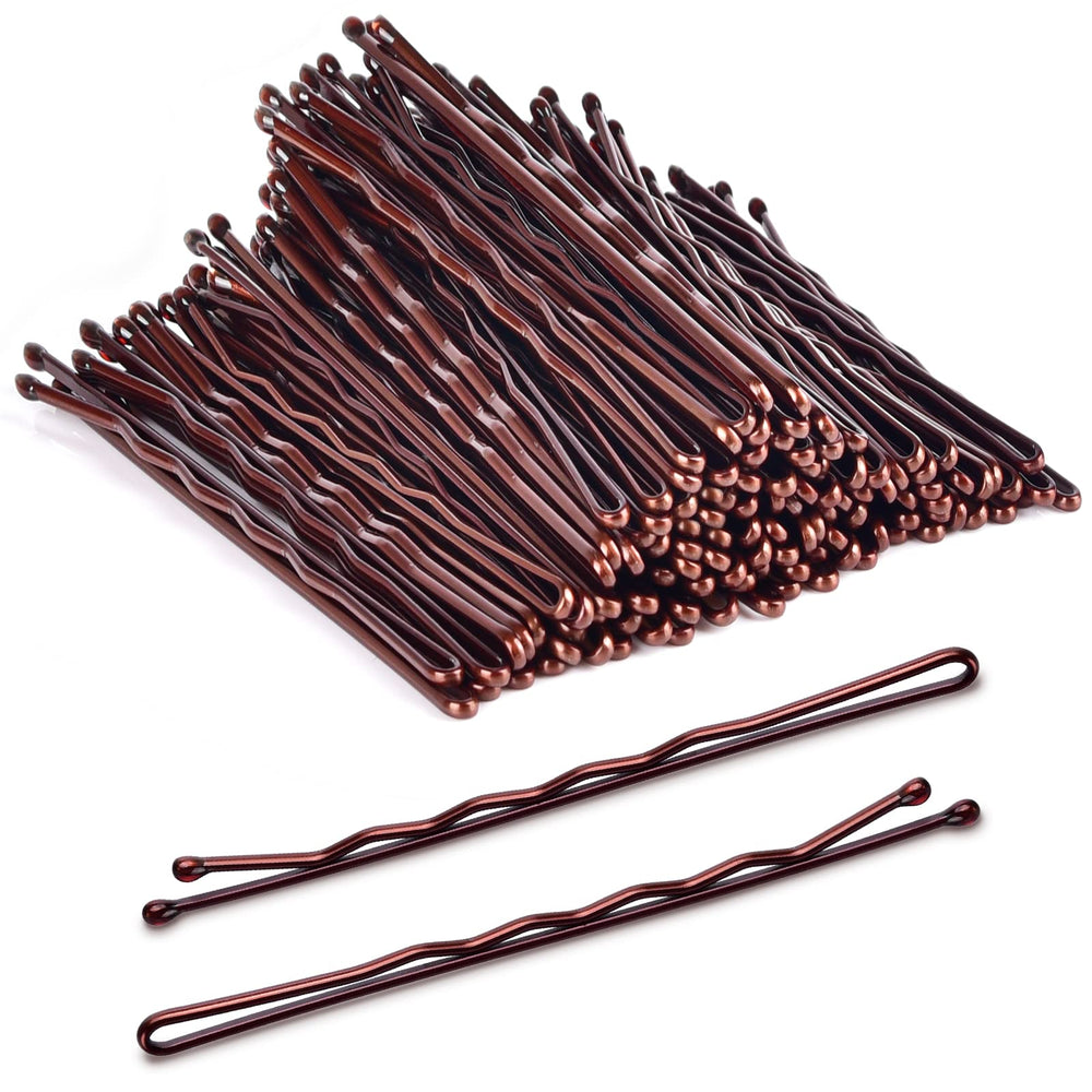 MORGLES front packaging showing 120-count jumbo brown bobby pins and tidy box benefit