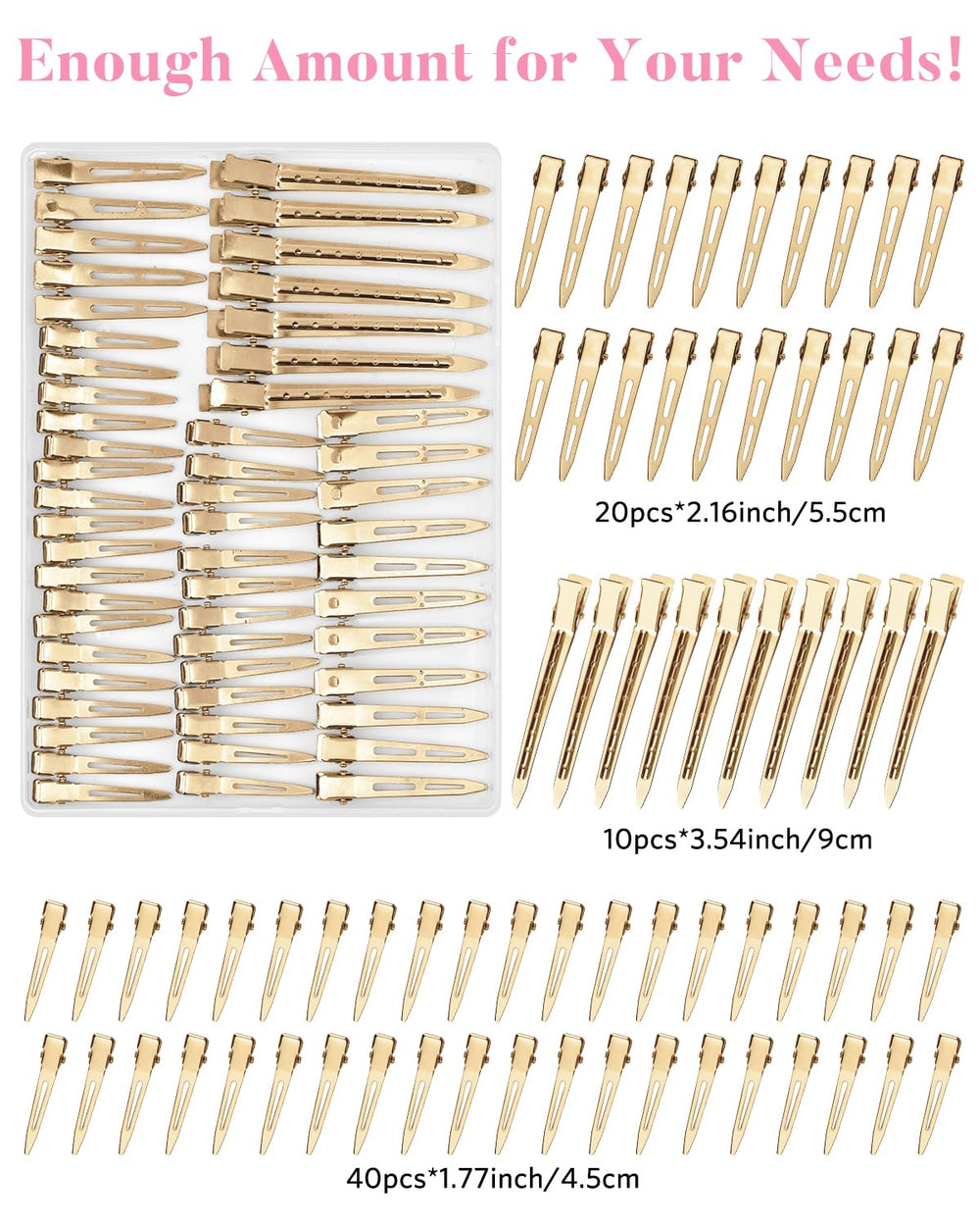 MORGLES small clips stacked to show size variety and quick access benefit