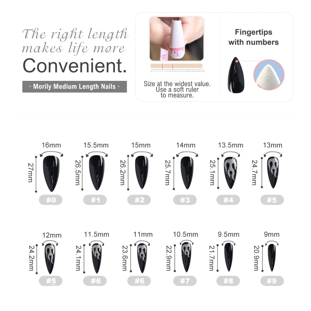 morily application tools laid out with stickers and files, shows easy at-home manicure setup