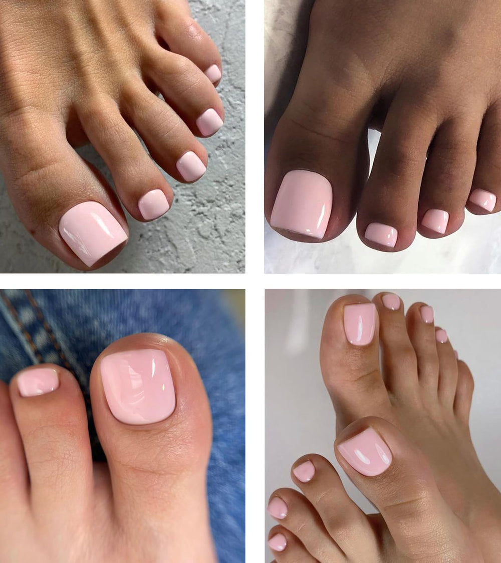 morily close-up of light pink finish and shine highlighting smooth texture benefit