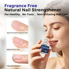 Morovan before and after nails illustrating reduced splitting and thicker look benefit
