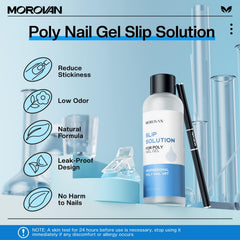 Morovan dual-ended brush close-up for smooth PolyGel sculpting