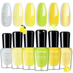 Morovan front packaging showing six yellow shades, easy selection benefit