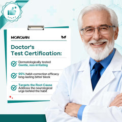 Morovan label ingredients closeup showing dermatologist-tested, hypoallergenic safety