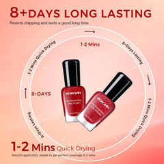 Morovan polish being applied during manicure for quick-dry, salon-style result