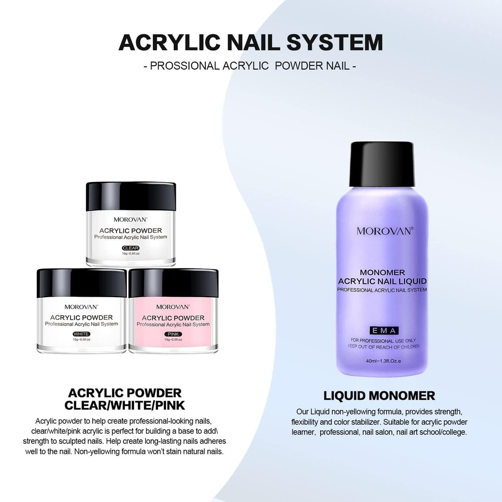 Morovan nail forms and tips displayed for easy sculpted extensions
