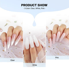 Morovan acrylic powder close-up texture highlighting smooth application