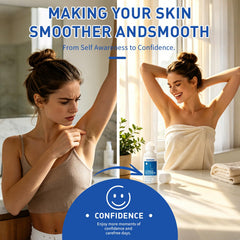 Morovan roller applied to upper lip demonstrating gentle facial use benefit
