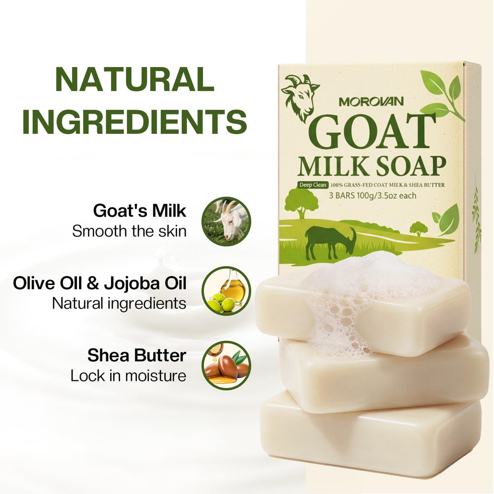 Morovan soap lather in hand demonstrating gentle cleanse and softening benefit