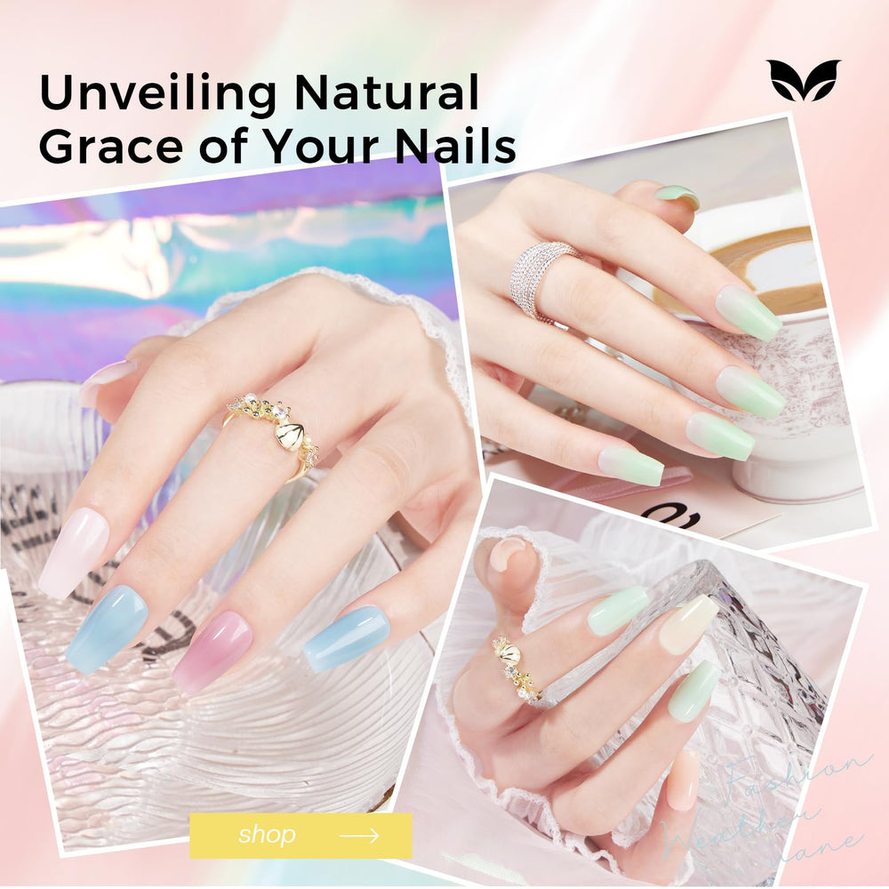 Morovan swatch strip showing sheer pastel layers and glass finish benefit layering
