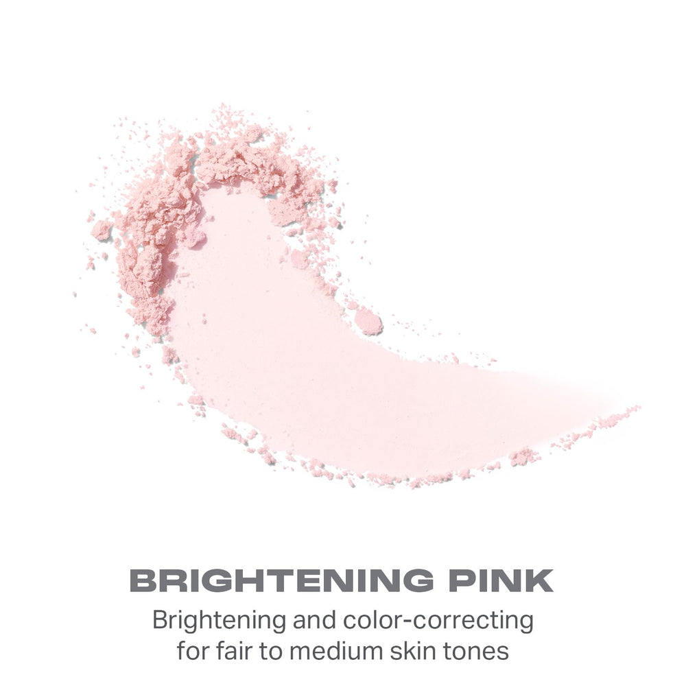 MORPHE application with a fluffy brush demonstrating setting and shine control benefit