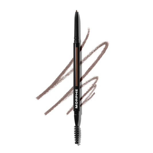 MORPHE pencil front packaging showing Cold Brew shade and dual-ended design for travel convenience