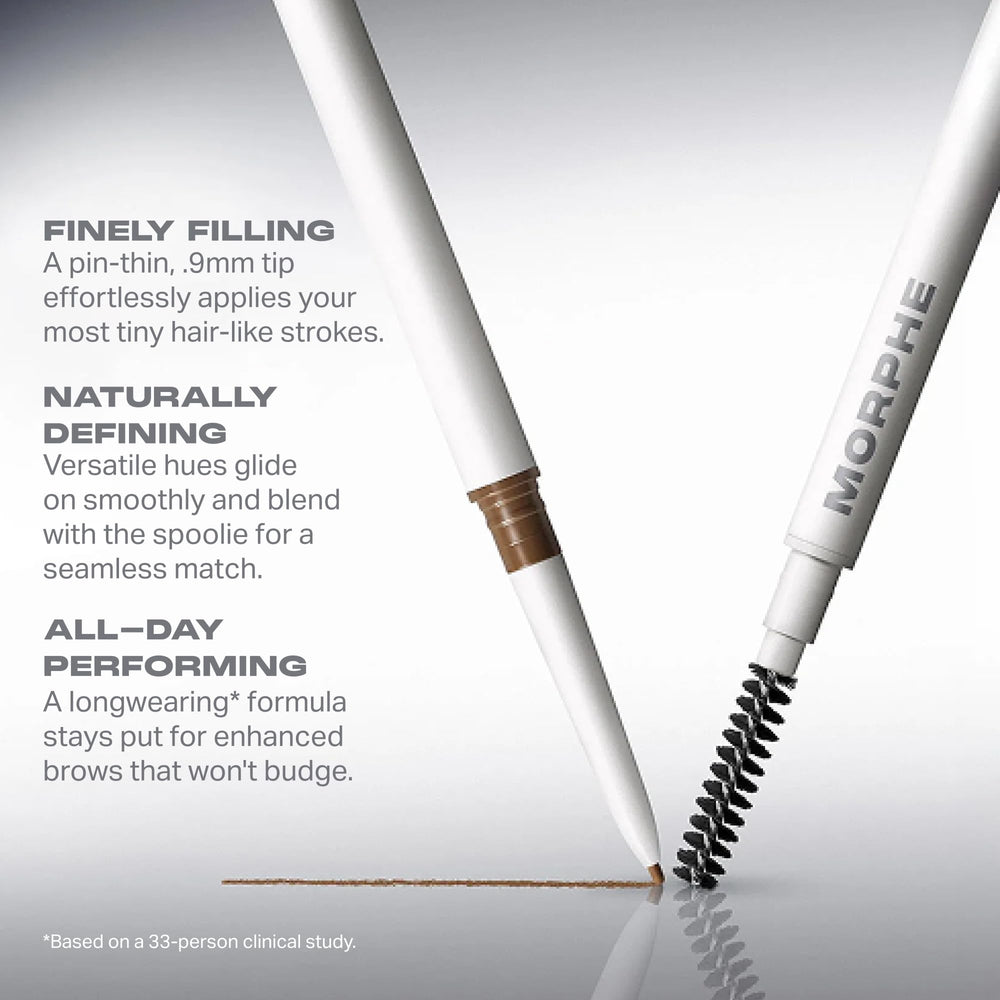 Morphe spoolie brush detail blending brow strokes for natural finish