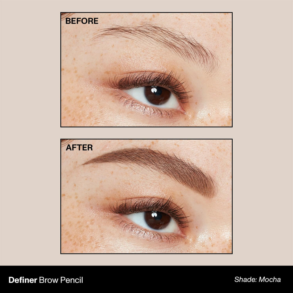 Morphe definer close-up of slanted tip highlighting control for fine strokes