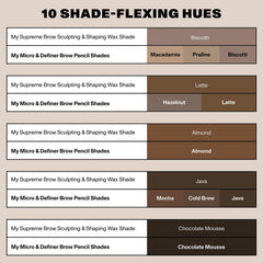 MORPHE swatch on forearm showing Hazelnut shade and buildable pigment