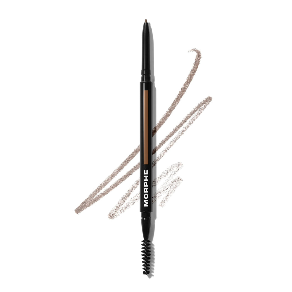 MORPHE front packaging showing dual-ended eyebrow pencil benefits