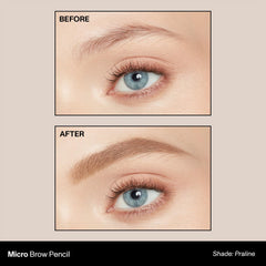 Morphe Micro Dual pointed tip close-up delivering ultra-fine hairlike strokes with smooth glide