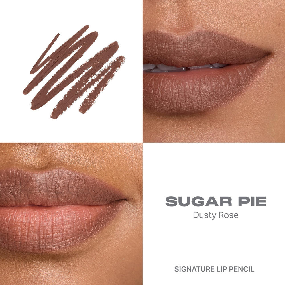 MORPHE close-up of Sugar Pie pencil tip revealing creamy texture for precise lines