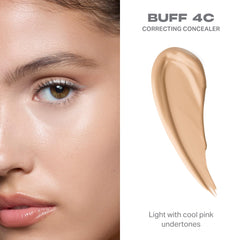 MORPHE open applicator revealing wand tip for precise under-eye placement