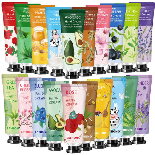 Mothers Day Gifts front packaging showing 20-pack mini hand cream set and variety