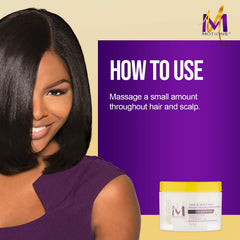 Motions before and after hair showing improved smoothness and manageability