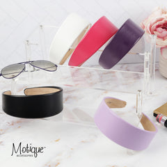 Motique Accessories close-up of vegan leather texture highlighting durable look