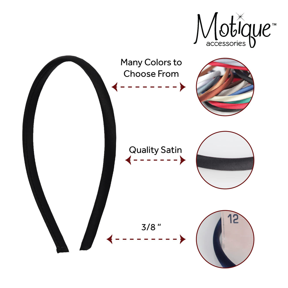 Motique Accessories hand holding band showing scale and thin 3/8 inch profile for discreet wear