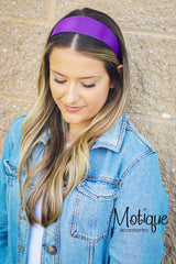 motique Accessories headband in use pulling hair back for polished look