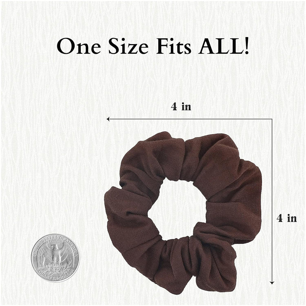 Motique Accessories scrunchie holding a ponytail showing hold without creasing hair