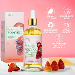 MR.A bottle near bathtub with oil being added showing nourishing bath use
