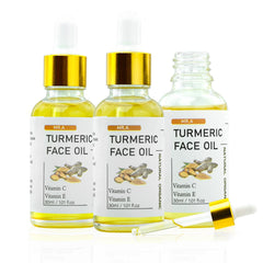 MR.A turmeric oil front packaging showing three 1 oz bottles and benefits