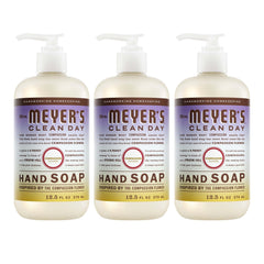 Mrs. Meyer's front packaging showing three Compassion Flower bottles and clear labeling for convenience