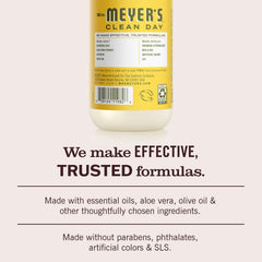 Mrs. MEYER'S foam in hand showing gentle lather and moisturized feel