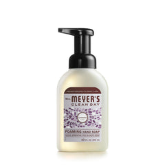 Mrs. MEYER'S front bottle view showing Lavender label and tidy packaging benefit