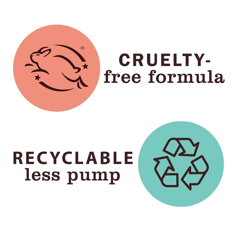 Mrs. MEYER'S refill bottle next to pump suggesting eco-friendly refills and reduced packaging