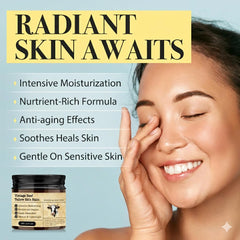 MTGBO balm applied on hand illustrating quick absorption and moisturized skin
