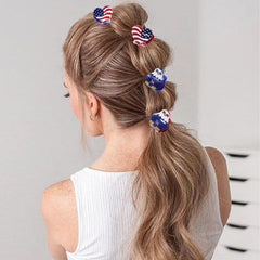 Mtruil assorted clips laid flat showing variety of stars, eagles and flag hearts