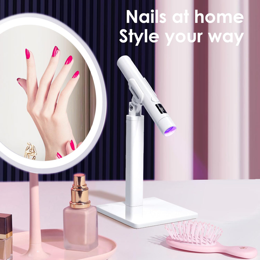 MUCOOS lamp curing gel nails in use for quick salon-quality results