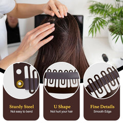 MUIIGOOD lined clips displayed next to ruler showing 32mm size clarity