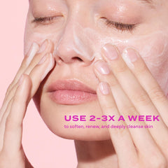 Murad creamy texture closeup demonstrating gentle, hydrating foam