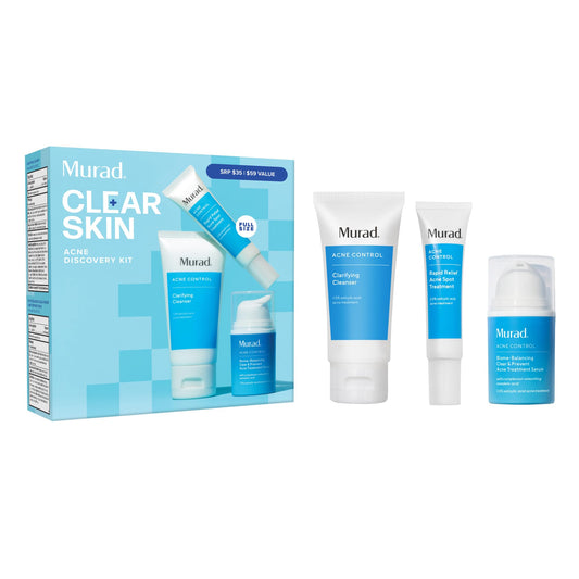 Murad front packaging showing kit and clear skincare benefits