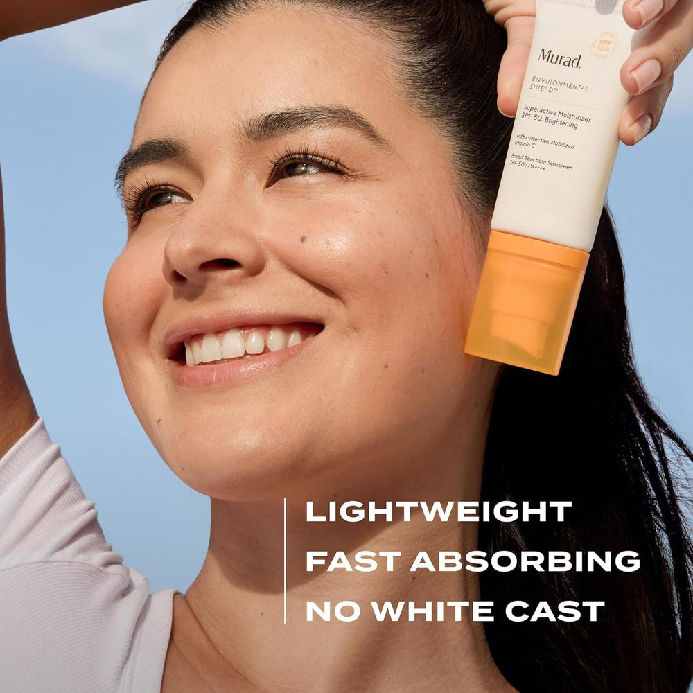 Murad label close-up highlighting vitamin C potency and SPF details