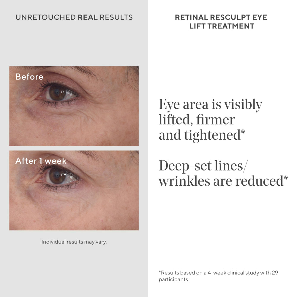 Murad retinal ReSculpt gentian root extract close-up highlighting natural lifting support