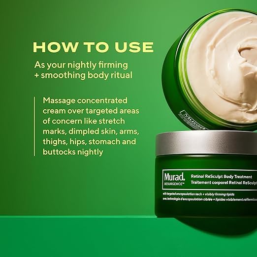 Murad ingredients label close-up showing retinal and botanical extracts benefit