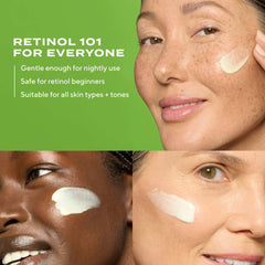 Murad before and after illustration indicating visible smoothing and more even tone